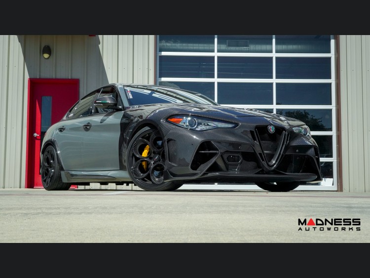 Alfa Romeo Giulia Gtam Style Front Bumper Essential Kit Carbon Fiber